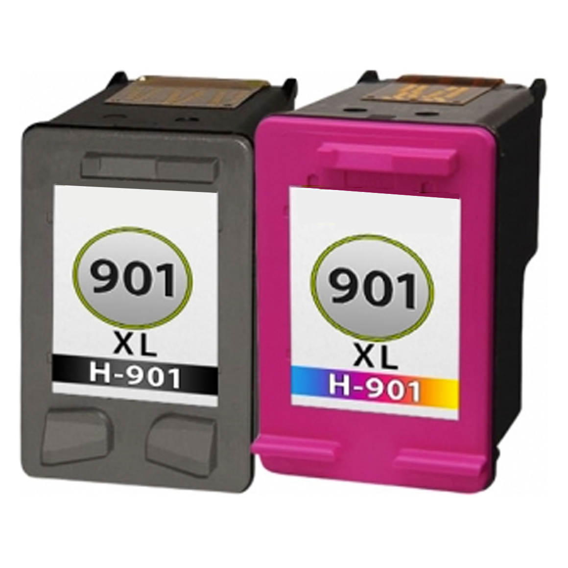 Huismerk HP 901XL (CC654AE + CC656AE) inktcartridges voordeelbundel