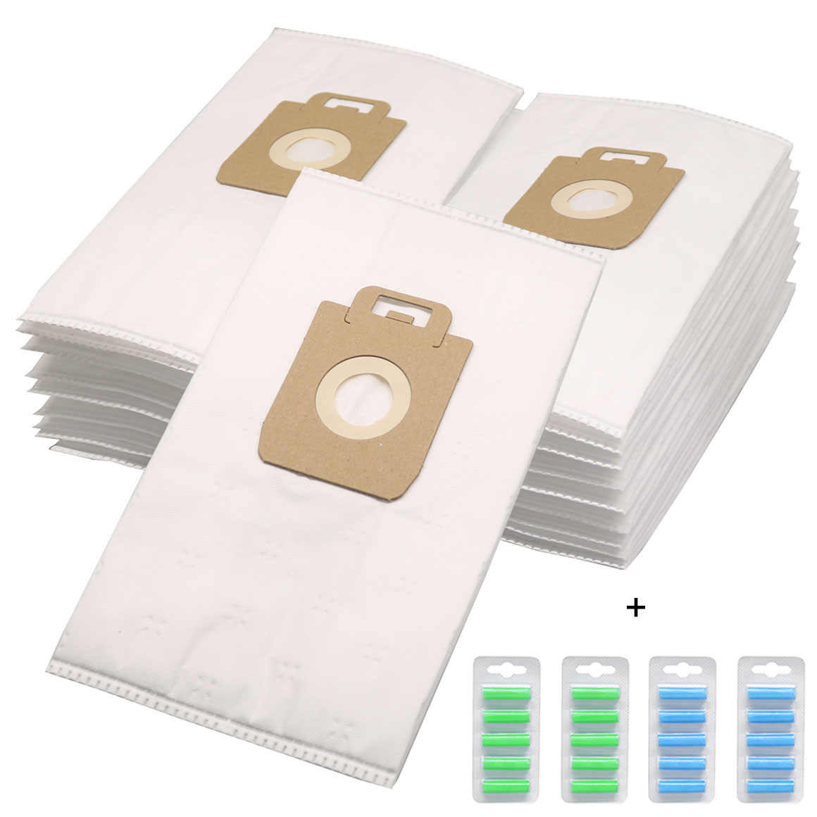 Nilfisk King series 3-D stofzuigerzakken 20 stuks + 20 geurstaafjes + gratis filters (eigen merk)