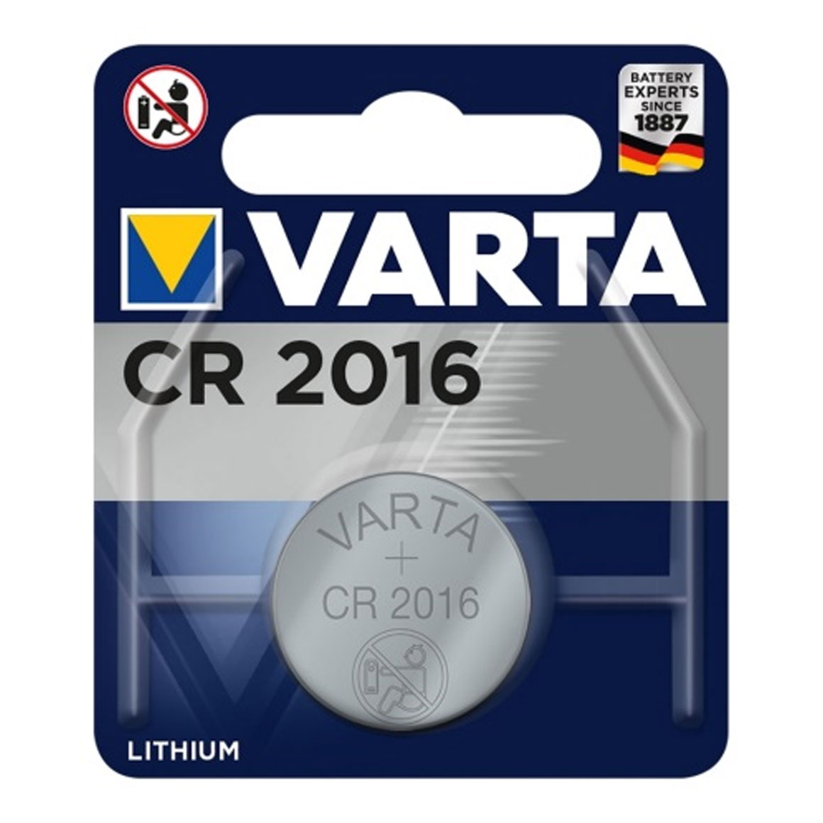 Varta CR2016 3V Lithium knoopcel batterij
