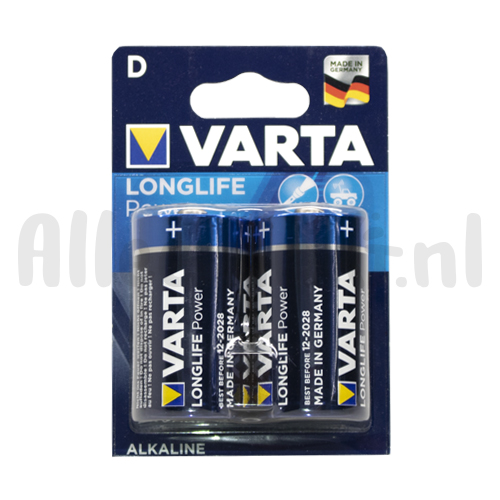 Varta Longlife D/LR20 batterijen 2-pack