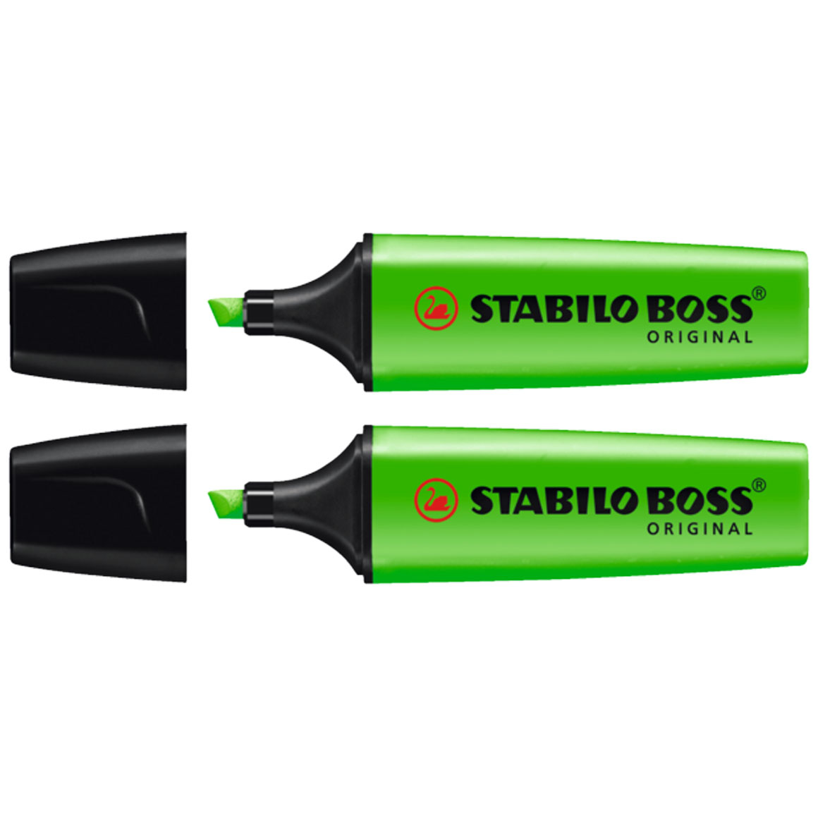 STABILO BOSS ORIGINAL markeerstift fluorescerend groen (2 stuks)