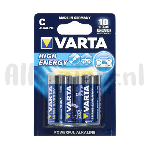 Varta High Energy C/LR14 batterijen 2-pack