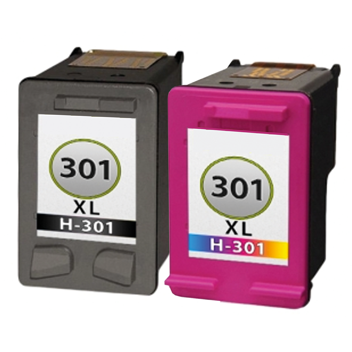 Huismerk HP 301XL (CH563EE + CH564EE) inktcartridges voordeelbundel