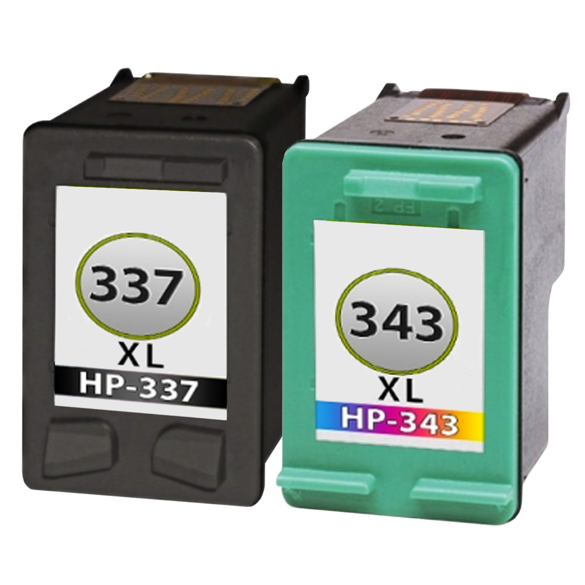Huismerk HP 337XL (C9364EE) + HP 343XL (C8766EE) inktcartridges voordeelbundel
