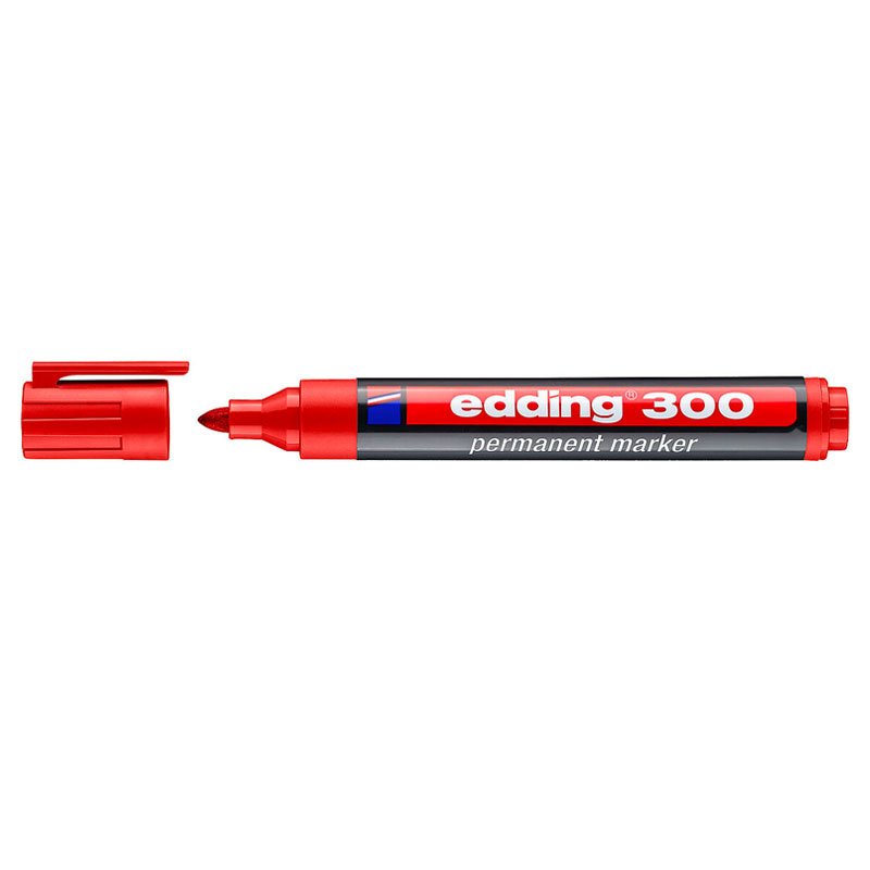 Edding 300 permanent marker rood (1,5 - 3 mm rond)