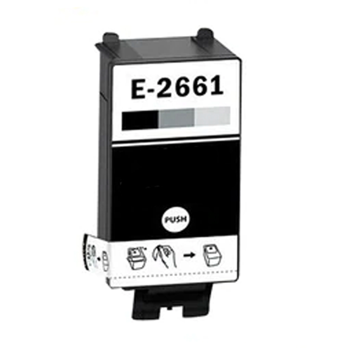 Huismerk Epson T266 inktcartridge zwart