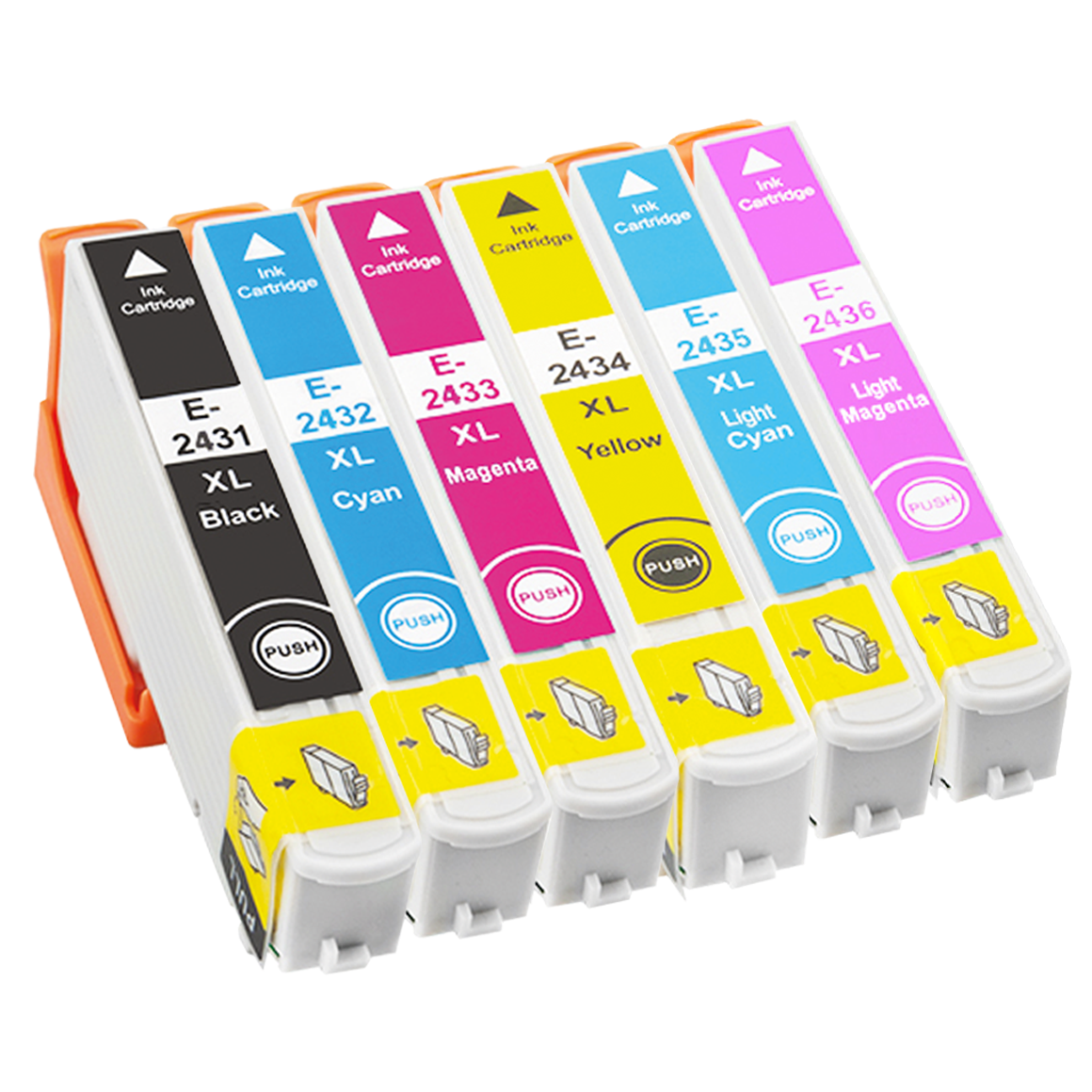 Huismerk Epson 24 XL (T2438) inktcartridges voordeelbundel