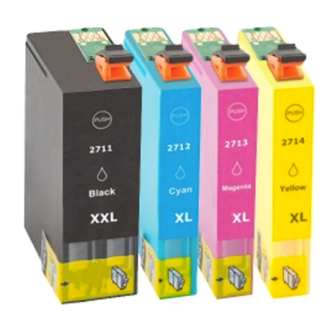 Huismerk Epson 27 XL (T2711-T2714) inktcartridges voordeelbundel