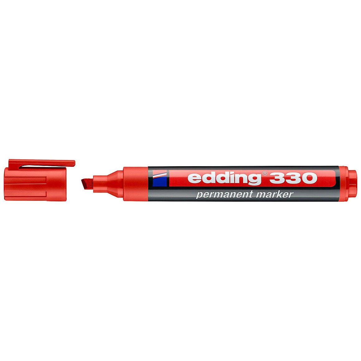 Edding 330 permanent marker rood (1 - 5 mm beitel)