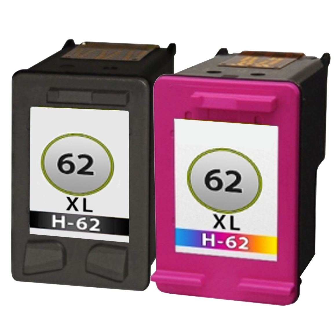 Huismerk HP 62XL (C2P05AE + C2P07AE) inktcartridges voordeelbundel