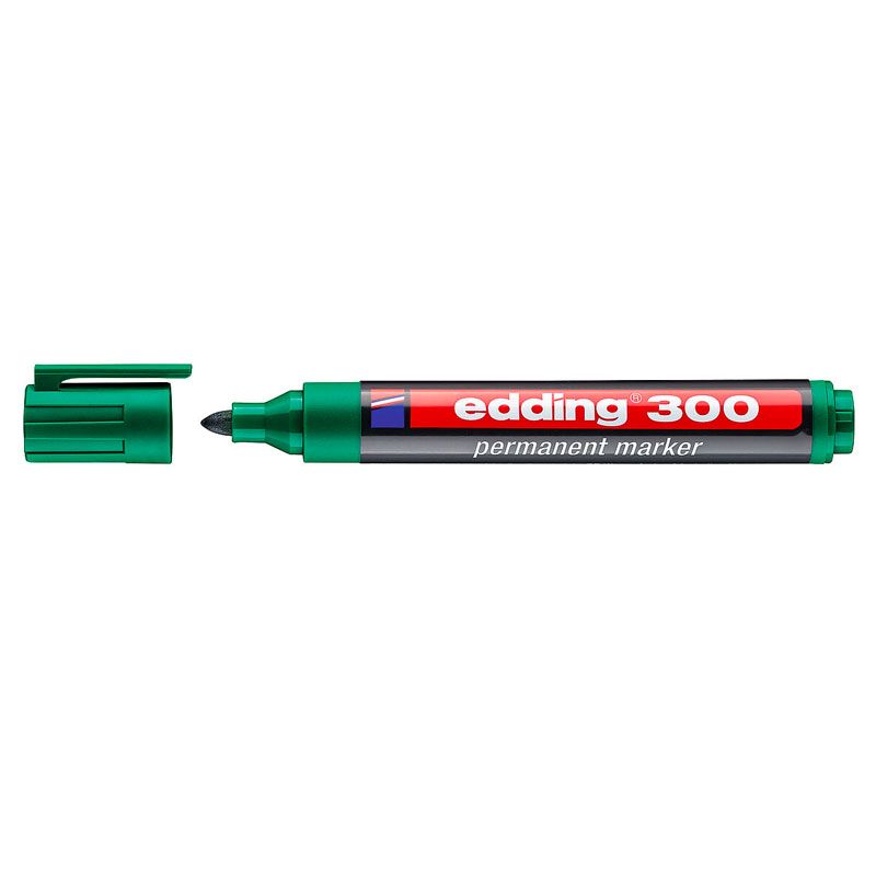 Edding 300 permanent marker groen (1,5 - 3 mm rond)