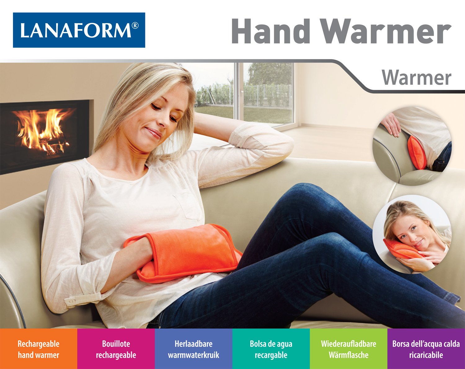 Dagaanbieding - Lanaform Hand Warmer oranje dagelijkse koopjes